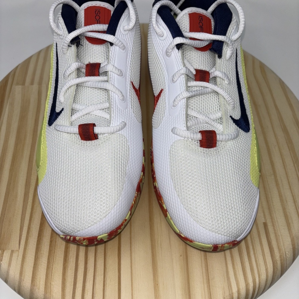 Nike IsoFly GS 'White Limelight Midnight Navy' HJ3866-100 Kids Sz6Y - Picture 3 of 10
